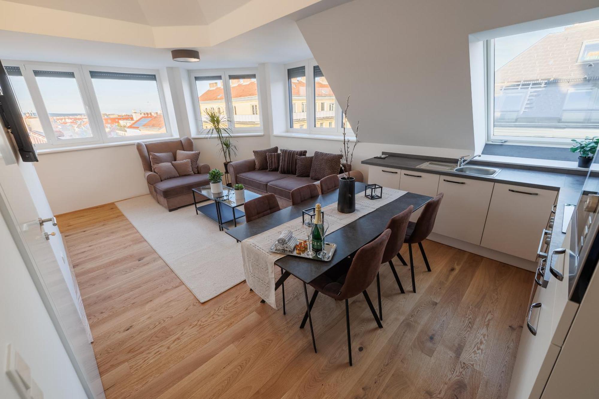 Symphony Apartments 40 - Modern Loft With Terrace And Grill In Central Location Вена Экстерьер фото